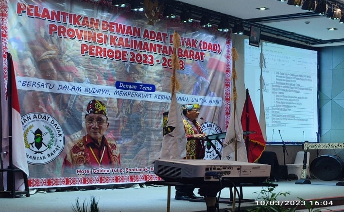 Pelantikan DAD Provinsi Kalbar Periode 2023-2028, Presiden MADN ...