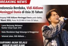 Indonesia Berduka, Vidi Aldiano Meninggal Dunia di Usia 35 Tahun Setelah Berjuang Melawan Kanker Indonesia